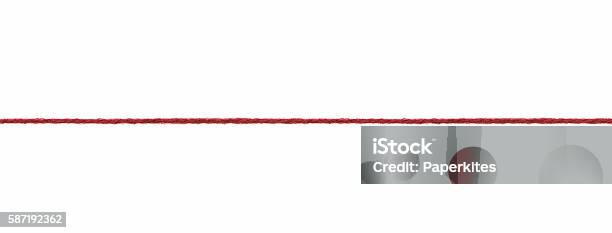 Wool String Rope Cord Cable Line Stock Photo - Download Image Now - Red, Thread - Sewing Item, String