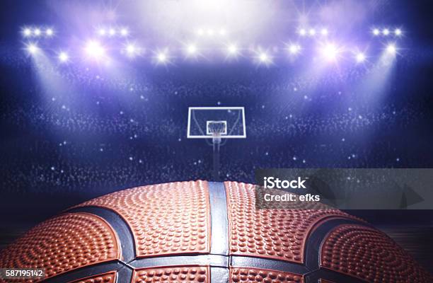 Basketball Arena 3d Stock Photo - Download Image Now - Basketball - Sport, Basketball - Ball, Backgrounds