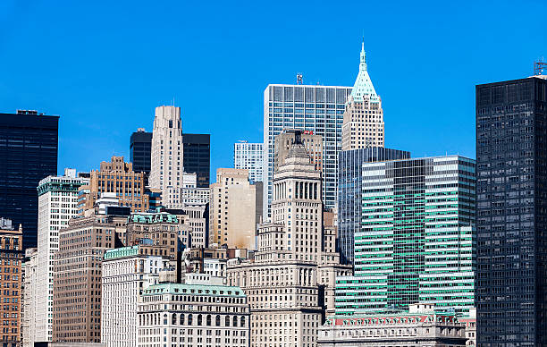 istock Office Buildings, Lower Manhattan, New York City 587196188
