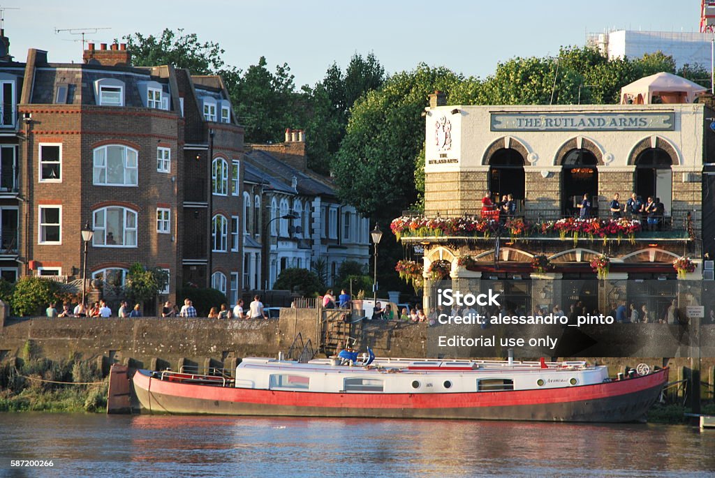 The Boat and the Pubs London, Uk Bar - Drink Establishment Stock Photo