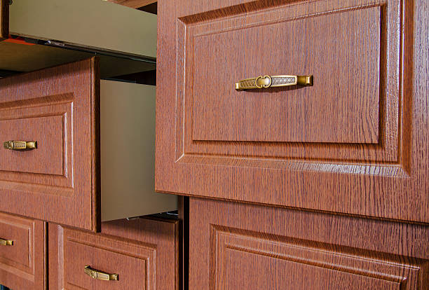 istock Wooden furniture fronts with a handle 587200988