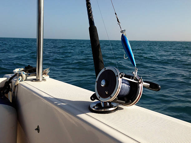 istock Big game fishing reels and rods 587204408