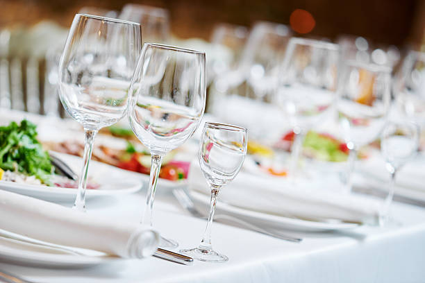 istock restaurant catering table with food 587206054