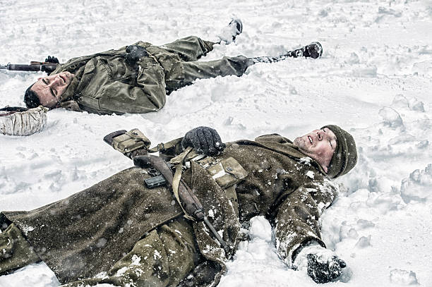 istock Dead And Wounded WWII US Infantry Soldiers 587206740