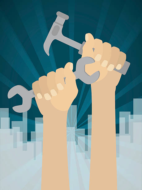 Labor Day Happy Labor Day labor day north american holiday stock illustrations