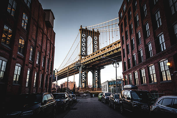 istock Manhattan Bridge Looking Down Washington Street In DUMBO, Brooklyn 587213356