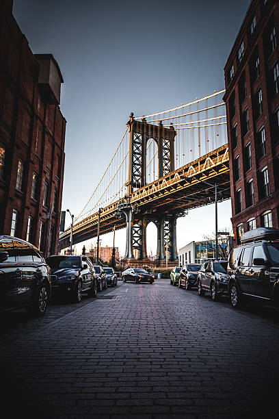 istock Manhattan Bridge Looking Down Washington Street In DUMBO, Brooklyn 587213390