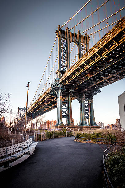 istock Manhattan Bridge Looking Down Washington Street In DUMBO, Brooklyn 587213578