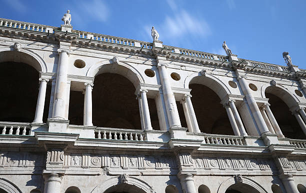 istock Vicenza, Italy. Ancient Tower of monument called Basilica Pallad 587214744