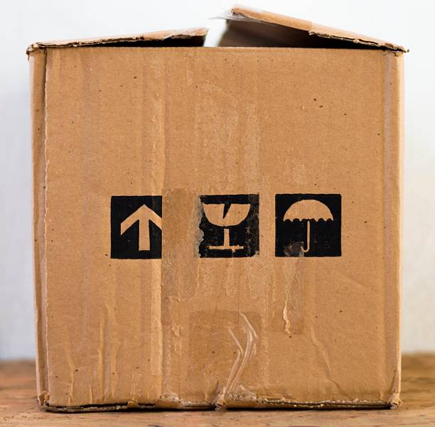 istock Cardboard box for transport and stock of objects 587215828