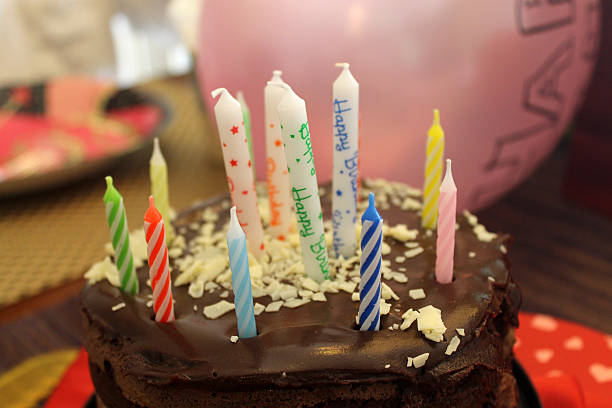 istock Colorful Birthday Cake 587215928
