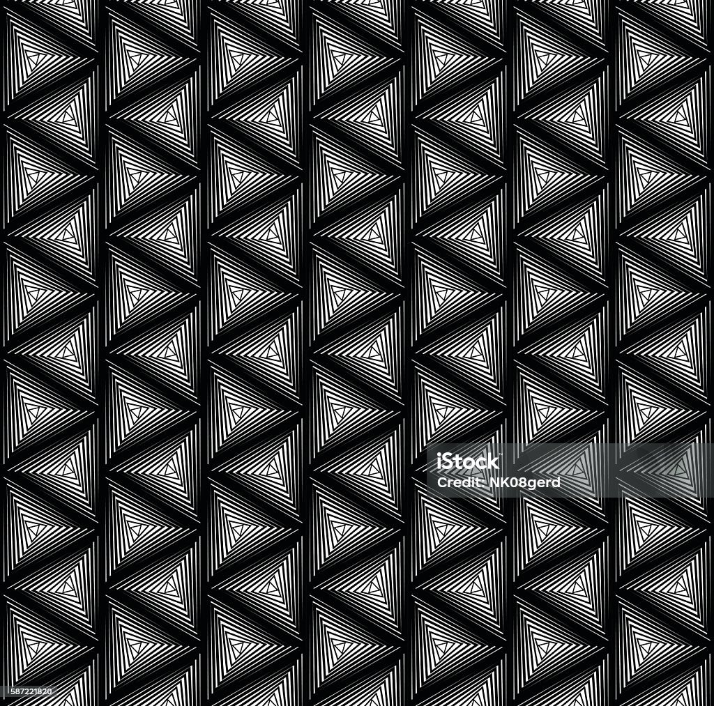 Mô Hình Liền Mạch Hình Học Đen Trắng Nền Trừu Tượng Hình minh họa ...