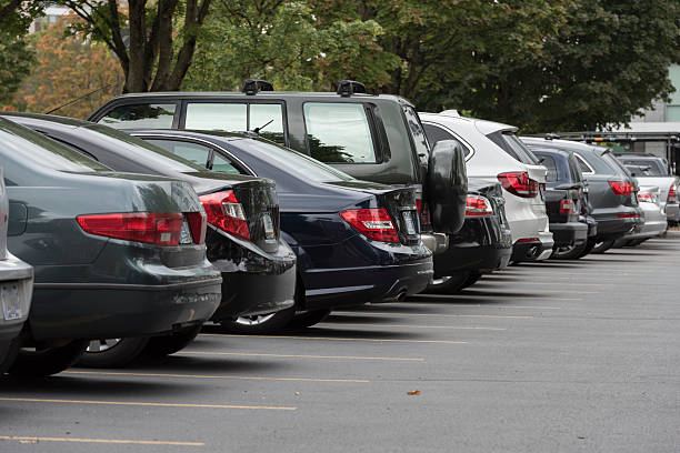 Used cars stock photo