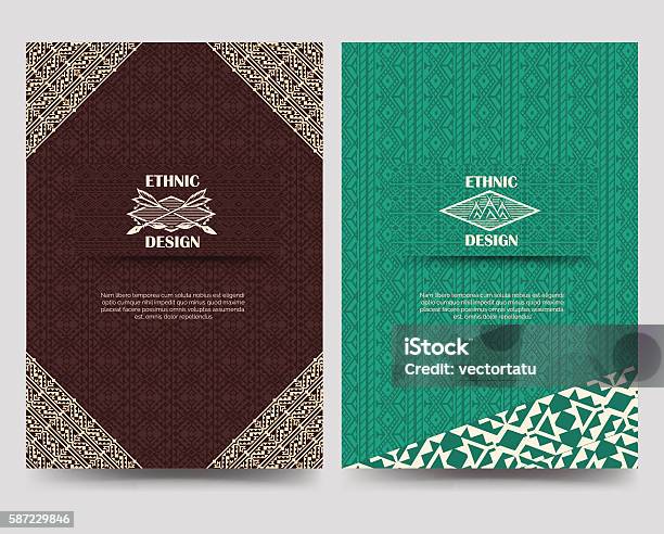 Native American Borders Flyer Template Stock Illustration - Download Image Now - Pattern, Mexican Culture, Mexican Ethnicity