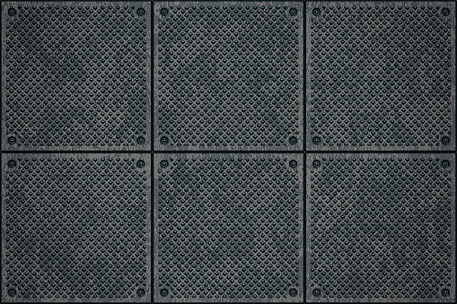Metal floor plate background