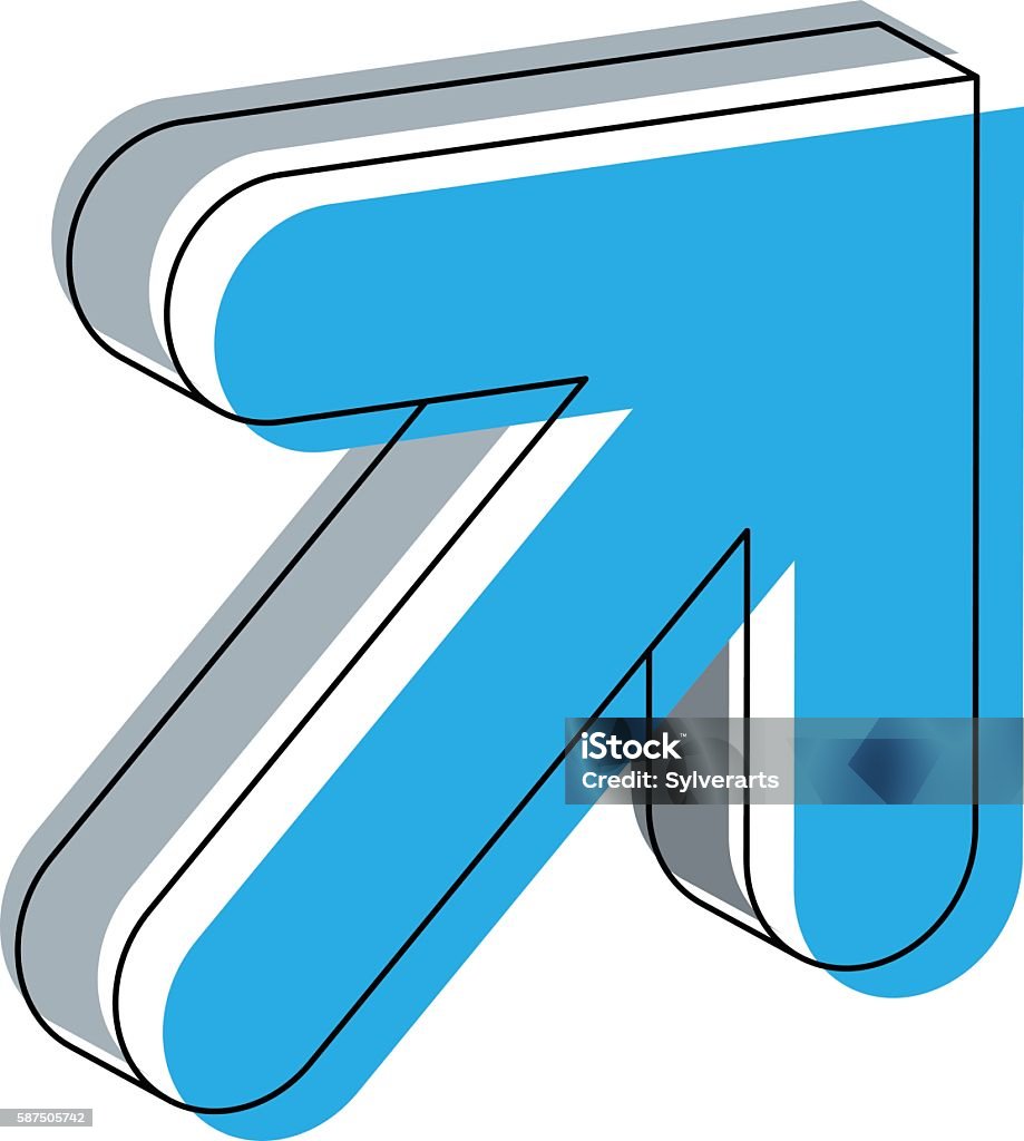 Arrow Vector Rounded Ping Arrow In Rounded Style Isolated On White Background Vector Sign Stock ...
