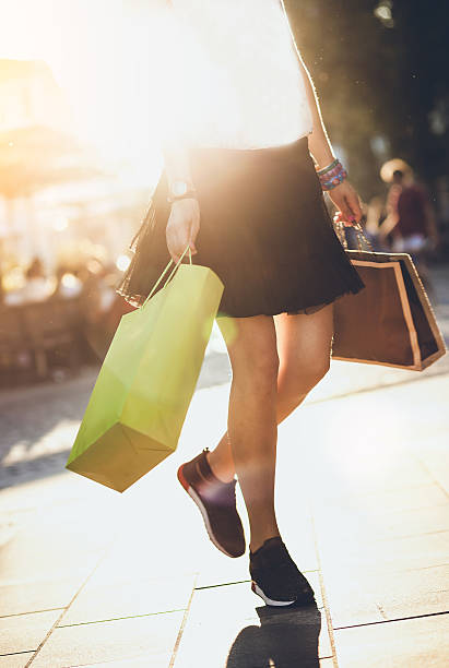 istock Young Woman Going Shopping 587506320
