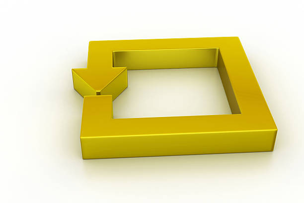 istock Golden arrow square 587509114