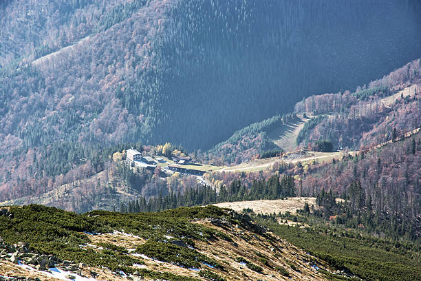istock Lift station in Low Tatras mountains, cable car 587510248