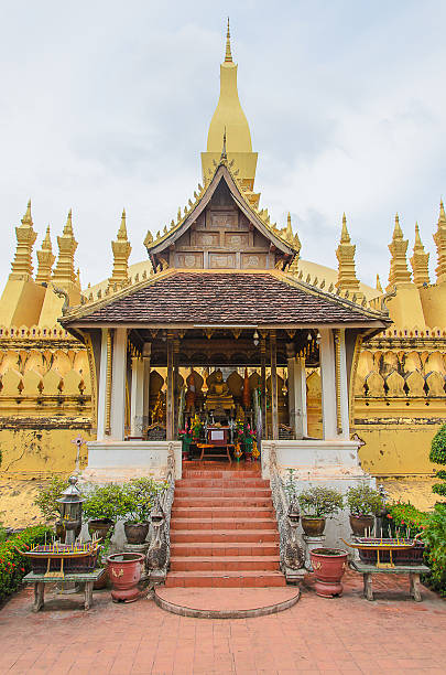 istock Wat Phra That Luang in Vientiane. Buddhist temple 587512324
