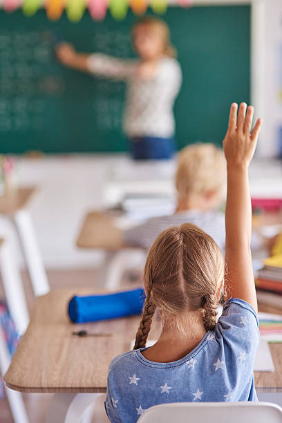 istock Girl knowing best answer for the question 587518136