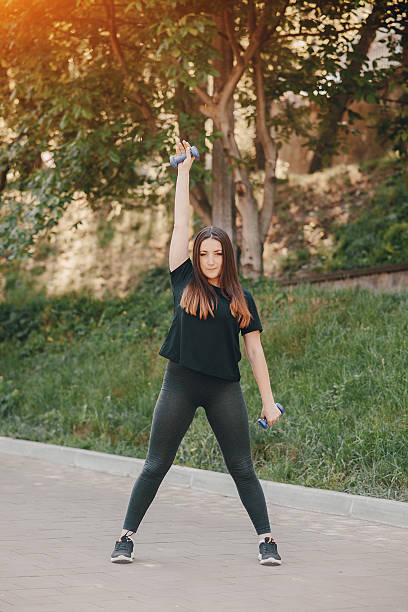 istock Fitness girl on a walk 587518272