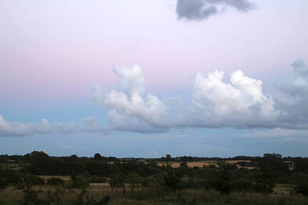 istock Beautiful glow in the sky 587520876