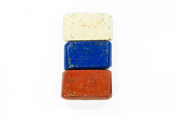 istock Flag of Russia with wax crayon 587522562