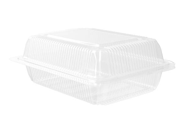 istock Transparent Food Package isolated on white background clipping paths 587524042