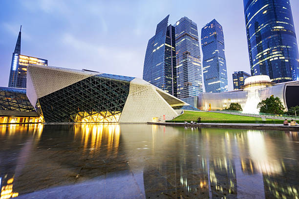 istock Night view of the Guangzhou Opera House 587532934