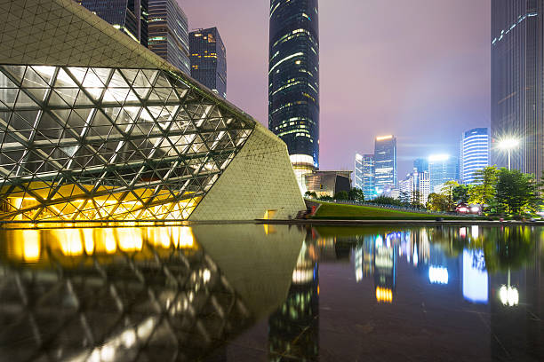 istock Night view of the Guangzhou Opera House 587533232