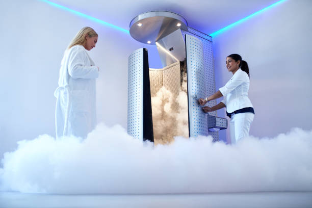 istock Woman going for cryotherapy treatment 587535122
