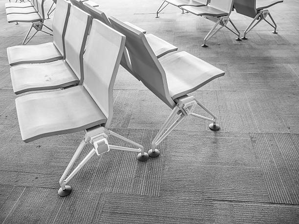 Metal seats for public use on a city street
