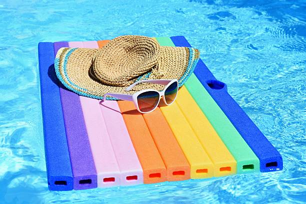 istock Pool with clean water. Summer background for traveling and vacation. 587539452