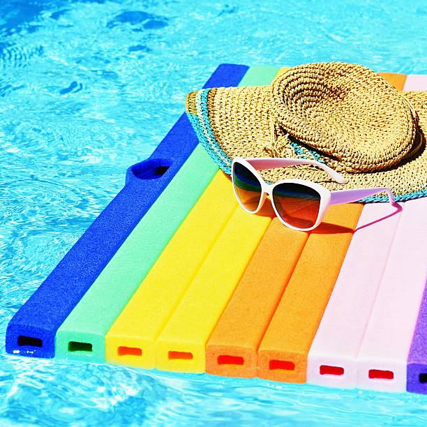istock Pool with clean water. Summer background for traveling and vacation. 587539500