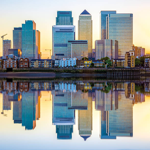 istock Canary Wharf in London at Sunset 587539990