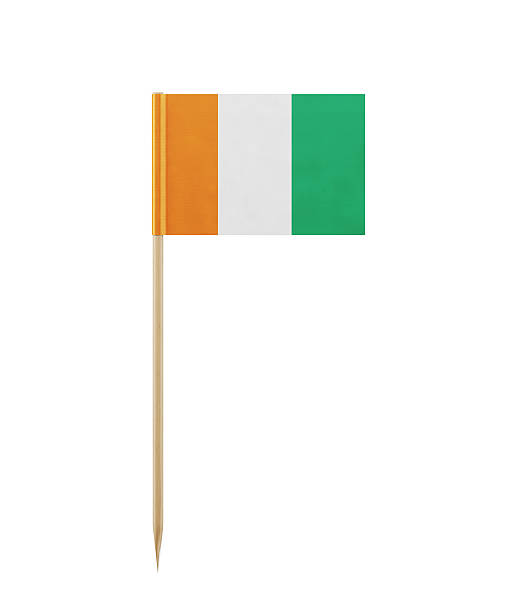 istock Tiny Flag of Ivory Coast on a Toothpick 587544538