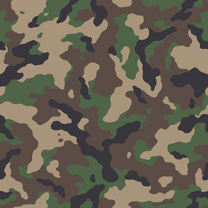 Military camouflage seamless pattern