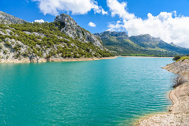 istock Gorg Blau Lake on Mallorca - beautiufl blue lagoon 587545168
