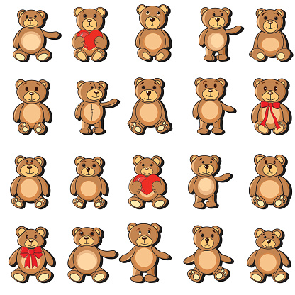 the collection bears in EPS vector
