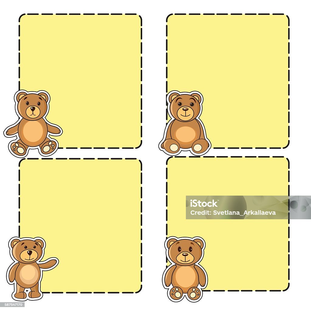 Vector Bear Frame Frame With Bears In The Vector Stock Illustration - Download Image Now ...