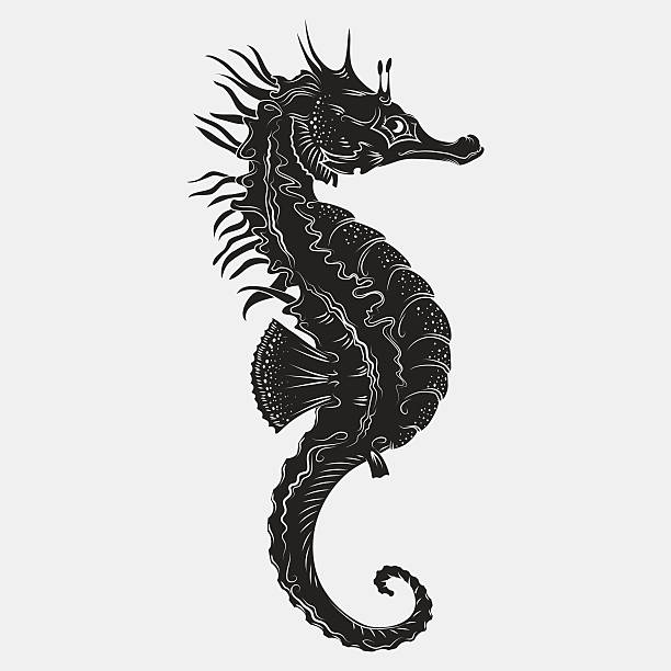 Silhouette Of A Seahorse Tattoo Designs Illustrations, Royalty-Free Vector  Graphics & Clip Art - iStock