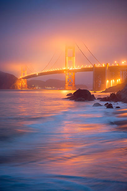 istock Golden Gate in Fog from Mashall Beach 587547482