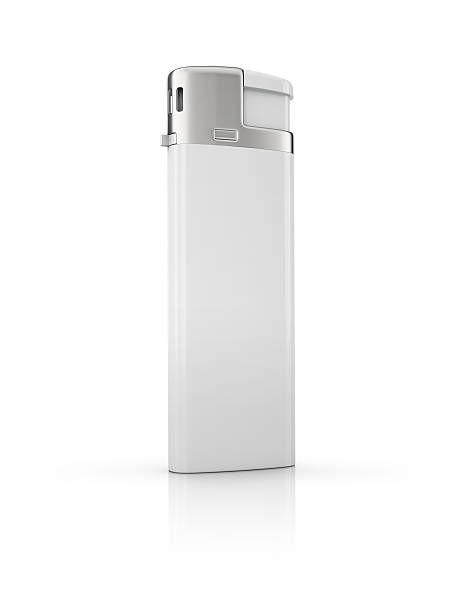 white cigarette lighter white blank cigarette lighters template, isolated on white background cigarette lighter stock pictures, royalty-free photos & images