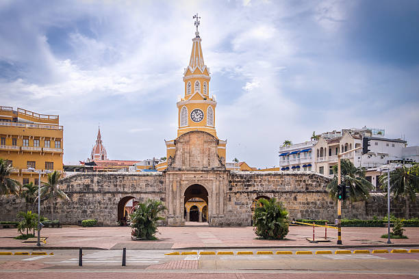 istock Clock Tower Gate - Cartagena de Indias, Colombia 587775558
