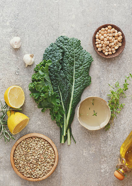 istock Fresh ingredients for salad or cooking 587779560
