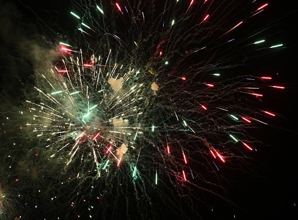 istock colorful fireworks in the dark night 587782816