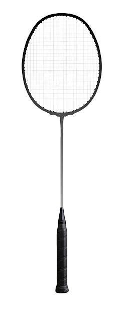 gros plan d'une raquette de badminton - raquette de badminton photos et images de collection