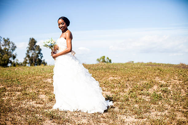 istock Beautiful African American Bride 587787776