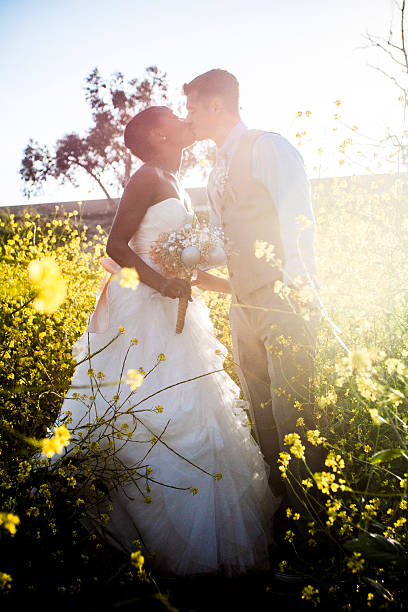 istock Bride and Groom Kissing 587788022